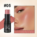 Three-in-one color multi-function waterproof makeup stick natural face multi-function: Blush, Eye Shadow, Bloom, lasting all day