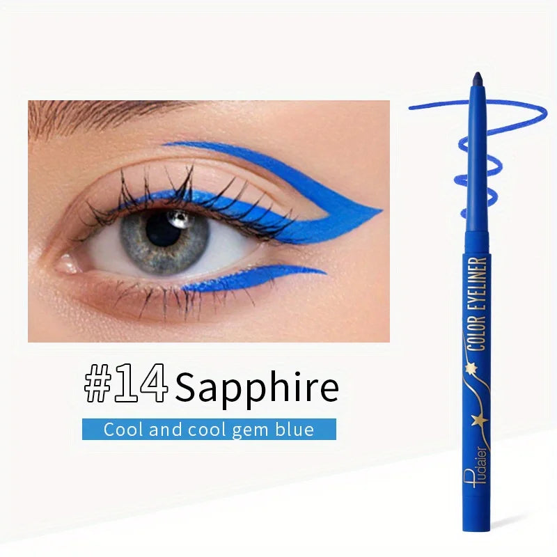 Colorful Eyeliner Gel Pencil Waterproof Lasting Easy To Wear Eyes Beauty Makeup Natural Matte Lying Silkworm Eye Liner
