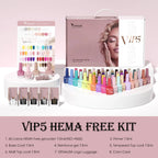 Venalisa HEMA TPO FREE Nail Gel Polish Glitter Gorgeous Full Coverage Soak Off UV LED French Nail Jelly Pink Nude Collection