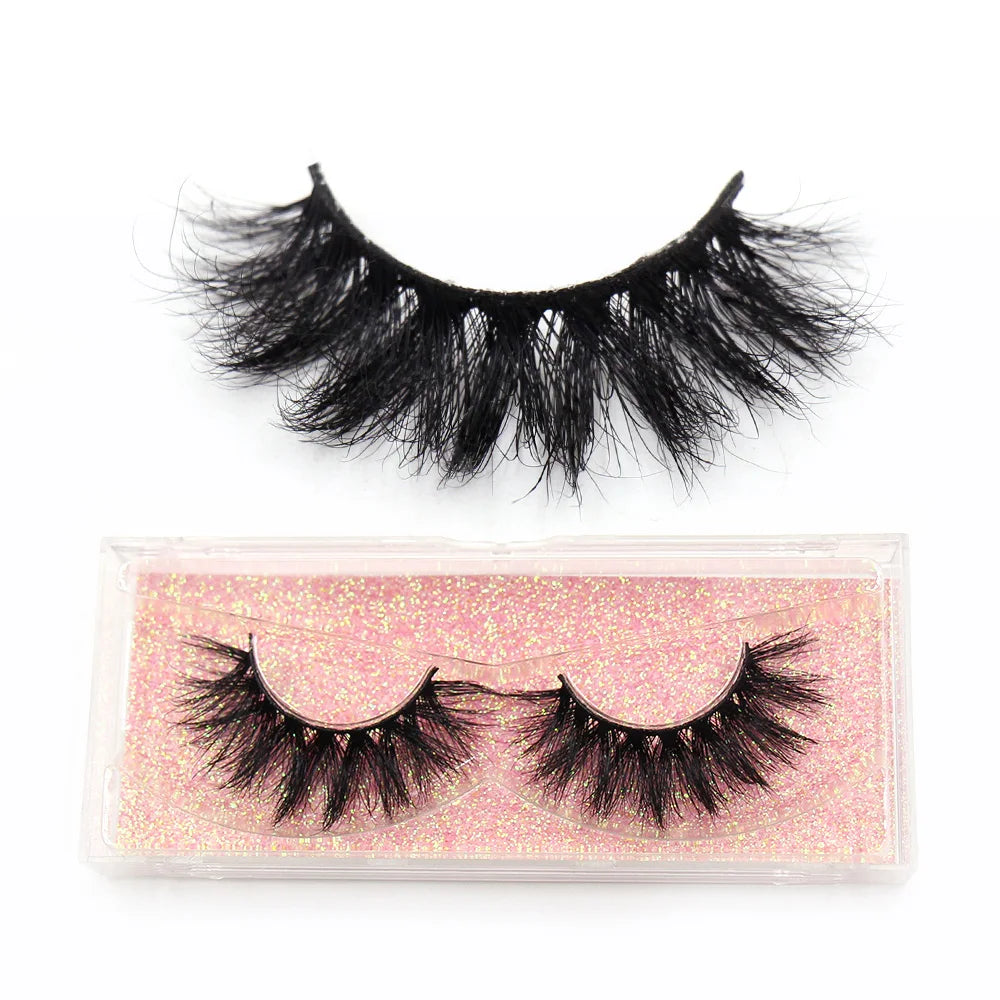 LEHUAMAO 3D Mink Lashes Makeup Eyelashes Natural Fluffy Long Fake Lashes Full Stripe Reusable False Eyelash Extension