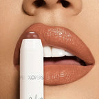Moisturizing Lipstick Balm Hydrating Long-Lasting Lip Glaze Non-Stick Formula Nude Tone Lip Care Nourishing Lip Gloss
