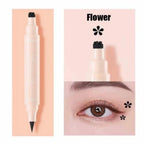 Black Eyeliner Stamp Triangle Dual-ended Liquid Eyeliner Waterproof Sweat-proof Quick Dry Eyeliner Makeup Seal Tool Cosmetics