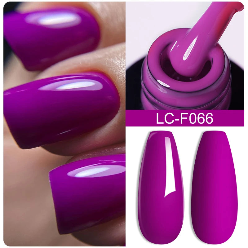 LILYCUTE 7ML Pink Glitter Nail Gel Polish Nude Natural Long Lasting Manicure Soak Off UV LED Nail Art Base Top Coat Gel Varnish