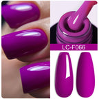 LILYCUTE 7ML Pink Glitter Nail Gel Polish Nude Natural Long Lasting Manicure Soak Off UV LED Nail Art Base Top Coat Gel Varnish