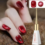 3pcs Pink Cat Eye Gel Nail Polish & Magnet Tools Set 1ja(0.34oz ) Magnetic Cats Eye Nail Gel UV Semi-permanent Varnish Nail Supp