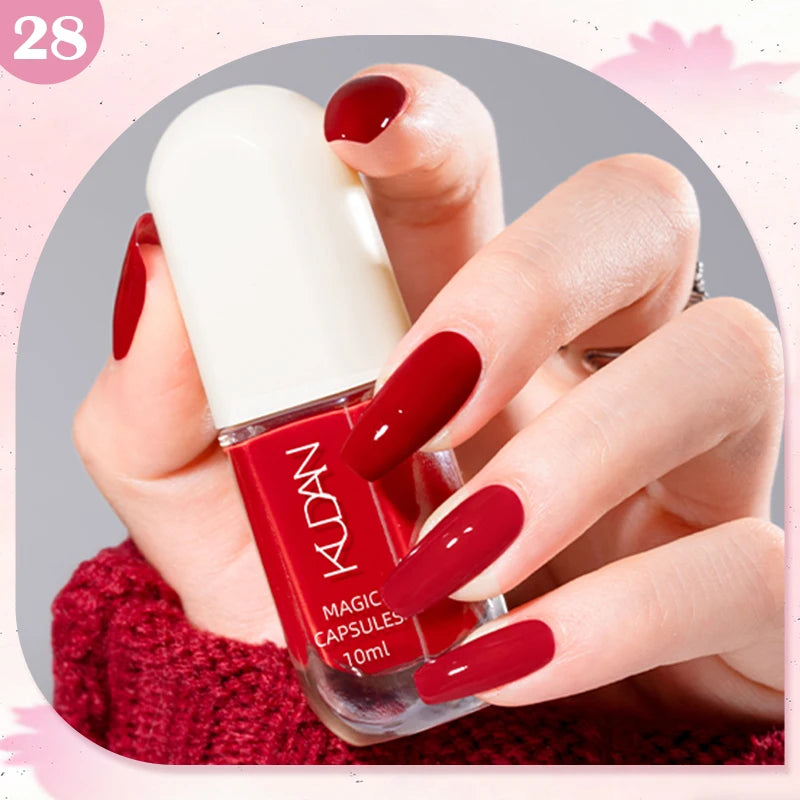 10ml Water-Based Peel Off Nail Polish 40 Colors Long Lasting Quick Drying No Need of Lamp to Cure Nail Supplies Manicure Nails