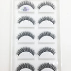 Natural 3D Mink False Eyelashes, Soft Wispy, Fluffy Eye Faux Lashes, Make Up Eyelash, Beauty Cat Cilios, 5 Pairs, 15 Styles
