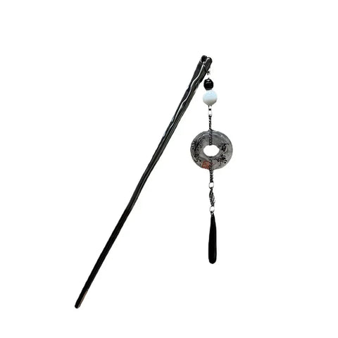 high-end feel,Antique style hair accessory, women's hairpin,   black Chinese style hairpin, retro styl