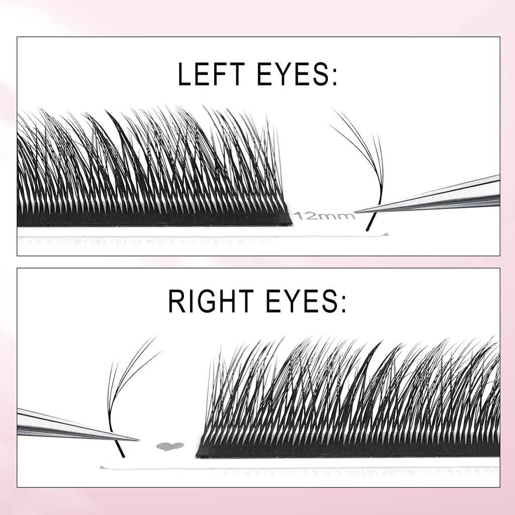 CoMango Fox 5D Shaped Eyelashes Mix8-13 Technological Fibers False Eyelashes Extension Promade Volume Fans Lash Cosmetics