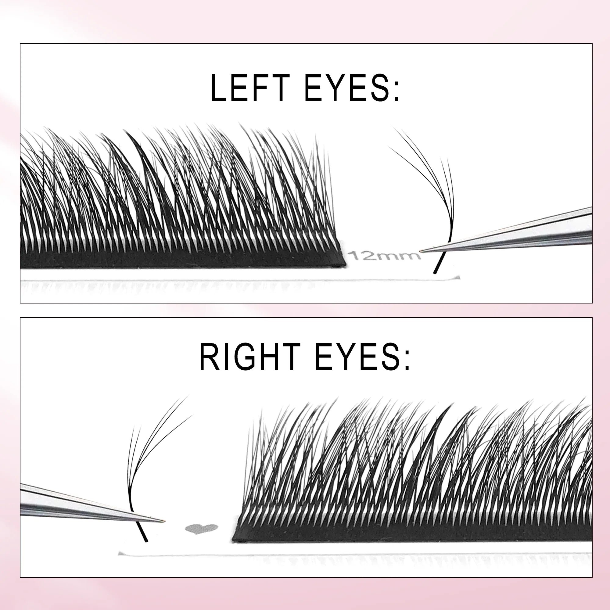 CoMango Fox 5D Shaped Eyelashes Mix8-13 Technological Fibers False Eyelashes Extension Promade Volume Fans Lash Cosmetics