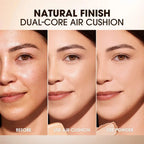 24H Long Lasting Air Cushion Cream Powder Oil Control Matte Soft Focus Concealer Pressed Makeup Foundation For Face
