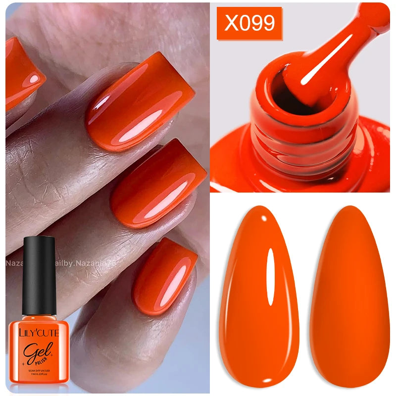 LILYCUTE Nude Crystal Rubber Base Gel Nail Polish Natural Color Semi Permanent UV Gel Soak Off Self Leveling Nail Gel Varnishes