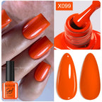 LILYCUTE Nude Crystal Rubber Base Gel Nail Polish Natural Color Semi Permanent UV Gel Soak Off Self Leveling Nail Gel Varnishes