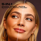 Waterproof Contouring Powder Palette Matte Finishing Bronzer Hairline Modify Nose Shadow Buildable Coverage for All Skin Tones