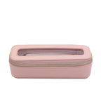 Customized Letters Colorful Classic Saffiano Portable Travel Clear PVC Cosmetic Bag TPU Wash Bag Makeup Brush Storage Bag Gift