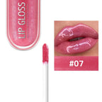 USHAS 12 colors mirror fine flash liquid lipstick pearlescent color waterproof sweatproof non-stick cup lip gloss