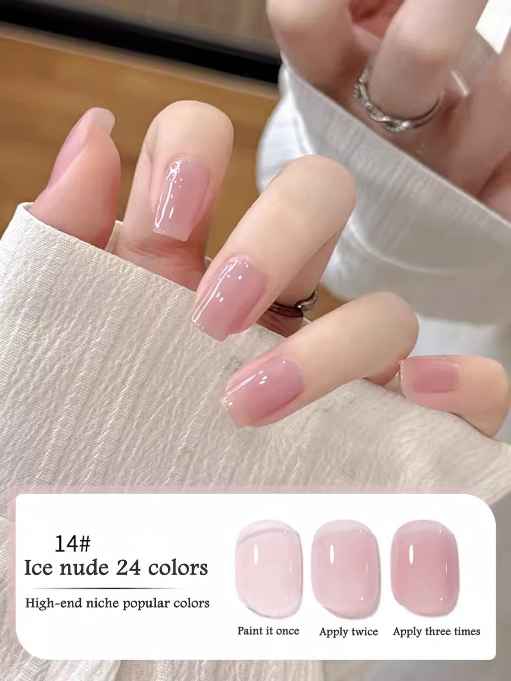 10ML 1-24PCS Milk White Jelly Gel Nail Polish Nail Art 2025 New Popular Nail Supplies UV LED Light Nails Autumn Nails