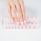 Leopard Semi-Cured Gel Nail Strips Simple Transparent Color Adhesive Long Lasting Gel Nail Stickers Harden In UV Lamp Need