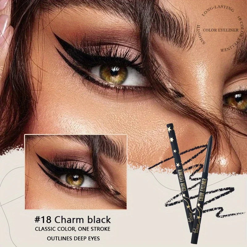 Colorful Eyeliner Gel Pencil Waterproof Lasting Easy To Wear Eyes Beauty Makeup Natural Matte Lying Silkworm Eye Liner