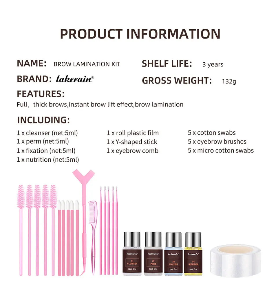 Brow Lift Eyebrow Lifting Semi-permanent Machine Laminated Eyebrow Kit Lamination Eyelashes Make-up for Women Makeup Korean Eyes