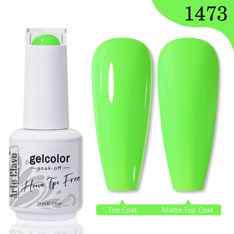 Arte Clavo Hema Free TPO Free Nail Gel Polish Nail Supplies Vernis Semi Permanent Nail Art Manicure Soak Off UV Gel Nail Varnish