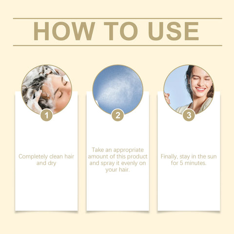 Hair Color Brightening Spray Enhance Shiny Antioxidant Color Protection Long-Lasting Brighten Refreshing Moisturize Hair Spray