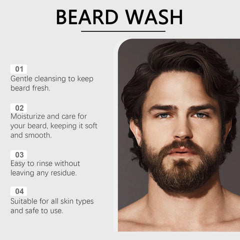 East Moon Argan Oil Beard Shampoo Improve Softens Growth Reduce Loss Increase Smooth Damaged Treatments Beard Hair Care Shampoo