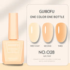 1pc 15ml Milky Jelly Nude Gel Nail Polish Transparent Colors Sheer White Pink Gel Nail Kit For Salon 68 Color