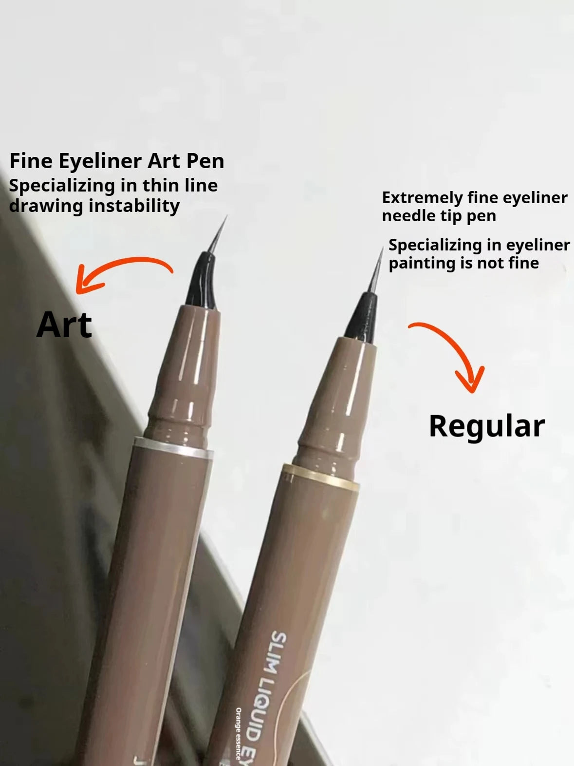 JUDYDOLL Ultra-fine Liquid Eyeliner Skinny Curved Brushwork Long lasting Waterproof Anti Shake Fast Drying Slim Enlarged Eyes