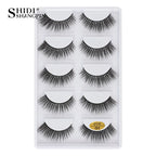 3/5 Pairs Hot Sale Natural Long 3D Mink Lashes Soft Short Faux Cils Handmade Fake Lashes Makeup Tool Eyelash Extension Maquiagem