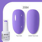Arte Clavo Solid Color Gel Nail Polish 15ml Soak Off UV LED Gel Semi-Permanent Glitter Polish For Manicure Nail Art Salon Gel