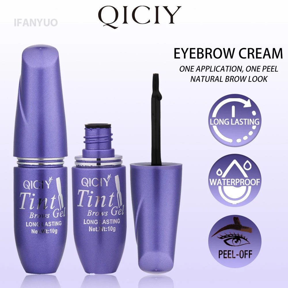 New Tattoo Peel Off Eyebrow Gel Tint Semi Permanent Brow Tint Waterproof Lasting Transfer-proof for Fuller Defined Looking Brows