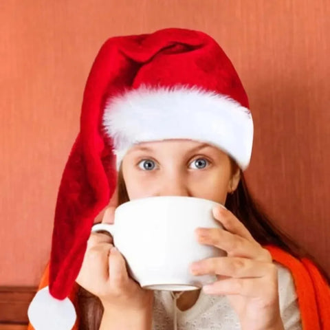 Super Long Christmas Hats Soft Comfortable Velvet Christmas Hat Kids Adult Thickened Santa Claus Caps Christmas Decorations