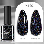 LILYCUTE 5ml Super Bright Silver Metallic Painting Liner Gel Nail Polish Drawing Stripe Graffiti Mirror Pull Line UV Gel Varnish