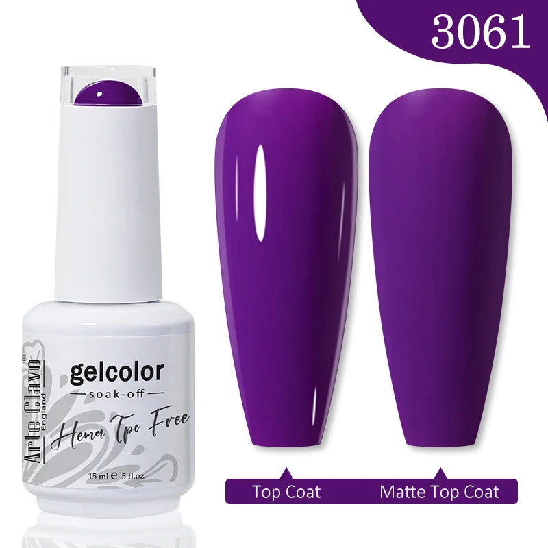 Arte Clavo Hema Free TPO Free Nail Gel Polish Nail Supplies Vernis Semi Permanent Nail Art Manicure Soak Off UV Gel Nail Varnish