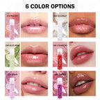 1PC Long-lasting Ball Lip Oil - High-gloss Finish, Moisturizing, Plumps Lips, Various Options, Creates Charming Makeup
