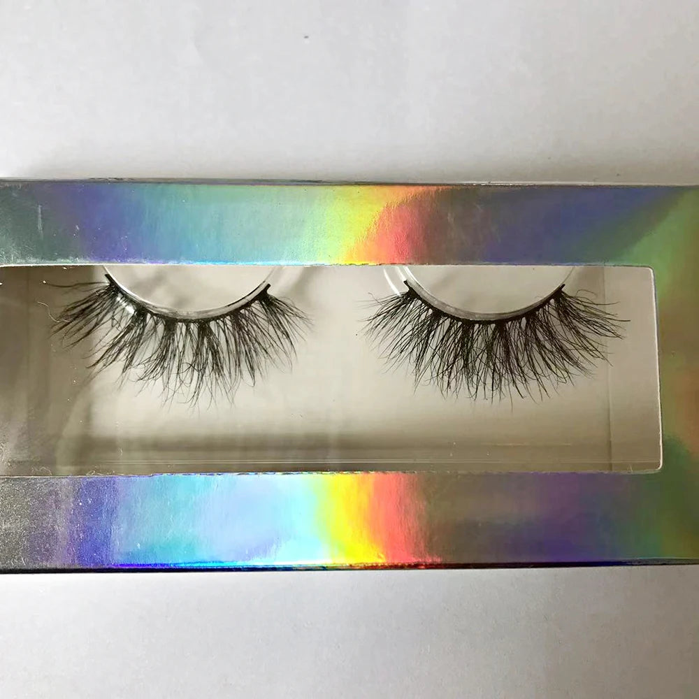 Dropshipping Wholesale Natural Wispy 3d Mink False Lashes Makeup Mink Fake Eyelashes With Soft Band Make-up For Women