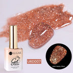 UR SUGAR 15ml Champagne Gold Sliver Reflective Glitter Gel Nail Polish Varnish Semi Permanent Soak Off UV Gel For Manicure Art