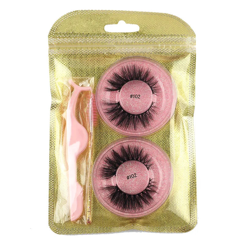 Wholesale Lashes 4/20/100pcs Fluffy 3d Mink Lashes Natural Makeup False Lashes Flase Eyelashes Lot with Cosmetic Brushes tweezer