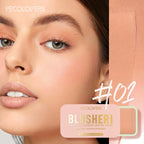 PECOLOVERS Waterproof Blush Cream - Long-Lasting, High Pigmentation for All Skin Tones, Natural Cheek & Face Rouge