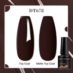 MEET ACROSS 7ml Red Blue Green Metallic Gel Nail Polish Super Bright Mirror Effect Semi Permanent LED UV Gel Nail Art Varnish