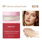 Setting Powder long-Lasting Matte Pink Finish Oil Control Makeup Fixation Removal Pore Modification Setting Cosmetics one size