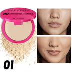 4 Color Oil Control Matte Face Powder Long Lasting Flawless Setting 1PC Powder Face Makeup Full Coverage Pressed Powder Gifts