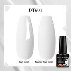 MEET ACROSS 8 Colors Mirror Gel Nail Polish Long-lasting Quick-drying Metallic Gold Silver Red Semi Permanent Varnish Nail Art
