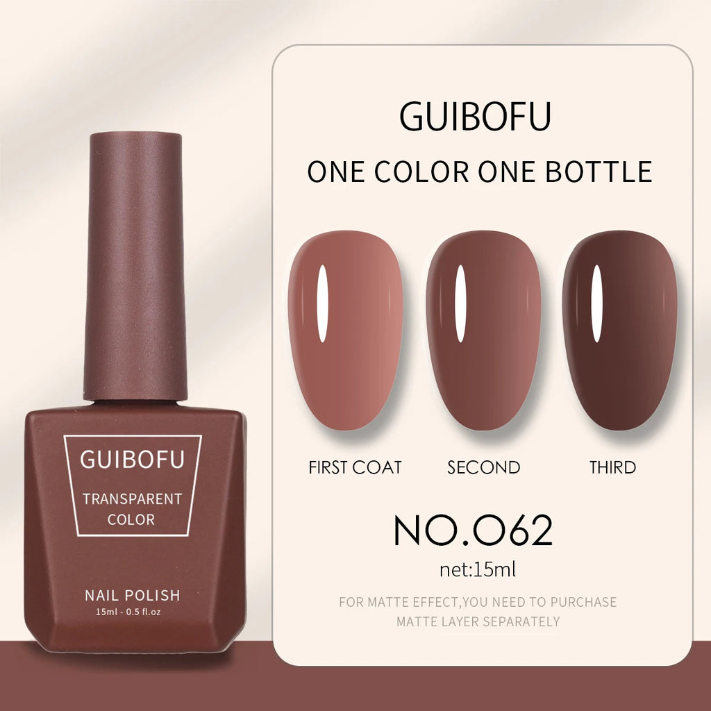 1pc 15ml Milky Jelly Nude Gel Nail Polish Transparent Colors Sheer White Pink Gel Nail Kit For Salon 68 Color