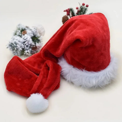 Adult Size Extra Long Santa Hat – Christmas New Year Party Costume Cap Holiday Festival Decoration Accessory for Men Women