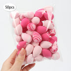10/20/30/50/100Pcs Mini Makeup Sponges, Expand When Exposed to Water, Can Be Used Both Wet and Dry, Suitable for All Skin Types
