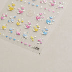 5D Gradient Love Gem Glitter Love Heart Colorful Cat's Eye Rhinestone Soft Self Adhesive Nail Art Stickers Shiny Manicure Decals