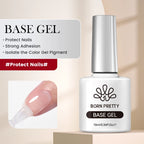 BORN PRETTY 10ml Translucent Jelly Nude Gel Nail Polish Colorful  Varnish Semi Permanent UV LED Nail Art  Manicure Gel