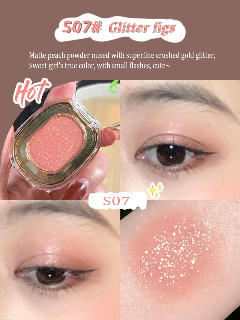 Rose Brown Monochrome Eyeshadow Palette 9 Colors Matte Grey Glitter Shadow Contouring Powder Pigment Eye Primer Beauty Makeup